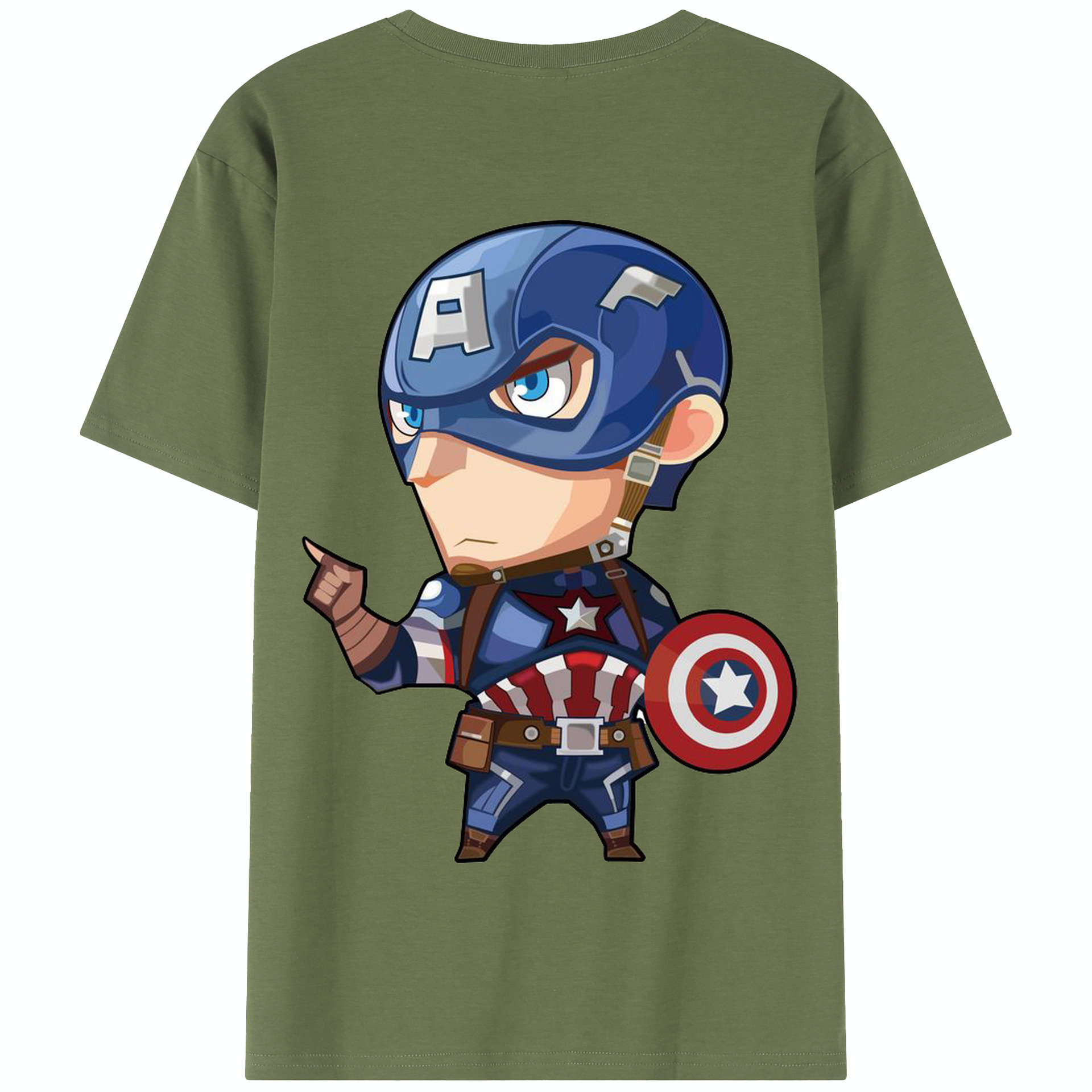 （画像用） アベンジャーズ The Avengers 綿100％半袖Tシャツ（背面プリント）